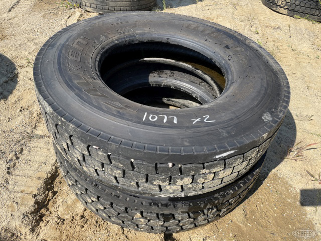 (2) 11R-22.5 tires